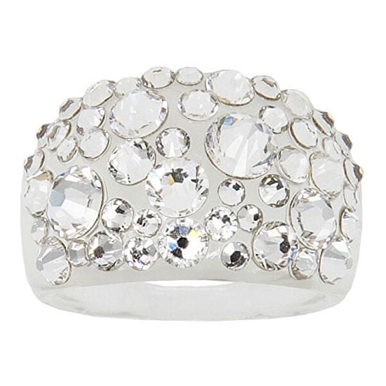 Levien Třpytivý prsten s krystaly Bubble Crystal