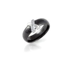 Modesi Černý keramický prsten QJRQY6157KL (Obvod 56 mm)