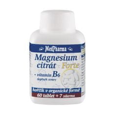 MedPharma Magnesium citrát Forte + vitamín B6 60 + 7 tablet ZDARMA