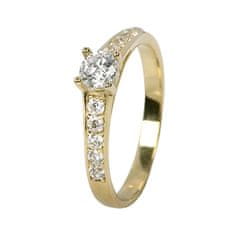 Brilio Dámský prsten s krystaly 229 001 00668 (Obvod 50 mm)
