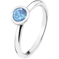 Hot Diamonds Stříbrný prsten Emozioni Scintilla Blue Peace ER022 (Obvod 56 mm)