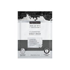 Freeman Čisticí látková maska Aktivní uhlí a probiotika Beauty Infusion (Cleansing Sheet Mask) 25 ml