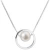 Stříbrný náhrdelník s pravou perlou Pavona 22025.1 (řetízek, přívěsek)