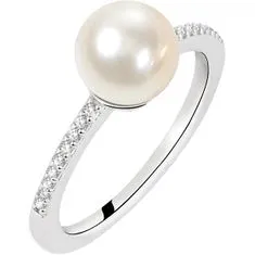 Morellato Stříbrný prsten s perlou Perla SANH070 (Obvod 54 mm)