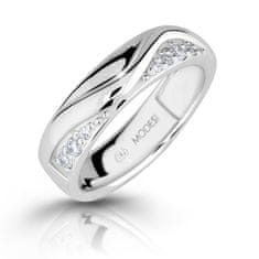 Modesi Módní stříbrný prsten se zirkony M16026 (Obvod 56 mm)