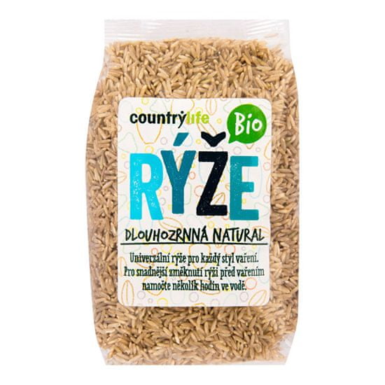 Country Life Rýže dlouhozrnná natural BIO
