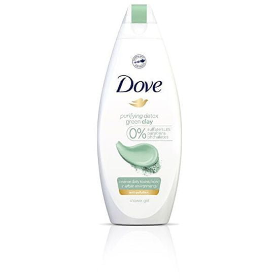Dove Sprchový gel se zeleným jílem Purifying Detox (Shower Gel)