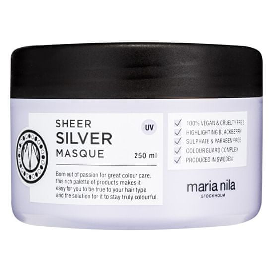 Maria Nila Vyživující maska pro blond vlasy Sheer Silver (Masque) 250 ml