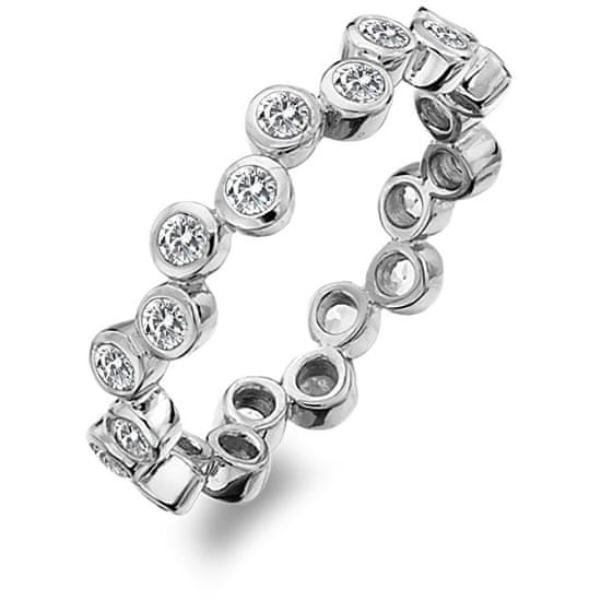 Hot Diamonds Luxusní stříbrný prsten s topazy a diamantem Willow DR208