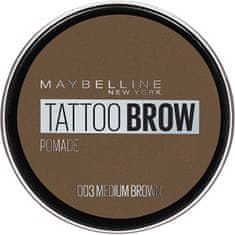 Maybelline Gelová pomáda na obočí Tattoo Brow (Pomade) 4 g (Odstín 004 Ash Brown)