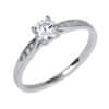 Něžný dámský prsten z bílého zlata 229 001 00809 07 (Obvod 58 mm)