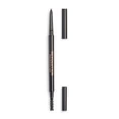 Makeup Revolution Precizní tužka na obočí s kartáčkem (Precise Brow Pencil) 0,05 g (Odstín Dark Brown)