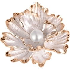 JwL Luxury Pearls Unikátní brož květ 2v1 s pravou perlou JL0573