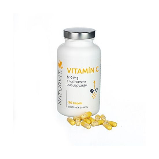 Vitamín C 500 mg s postupným uvolňováním 90 kapslí