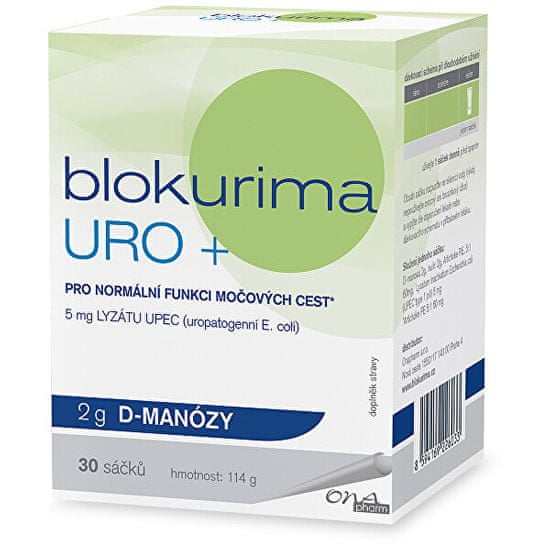 OnaPharm Blokurima URO+ 2g D-manózy 30 sáčků