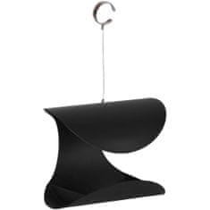 shumee Esschert Design Závěsné krmítko pro ptáky, černé, L FB438