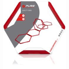 Vidaxl Koordinační žebřík Pure2Improve, 6 šestiúhelníků, červený