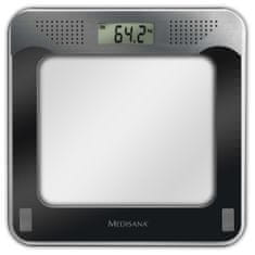 Vidaxl Medisana Koupelnová váha PS 416, 180 kg, černo-stříbrná