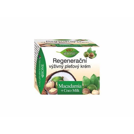 Bione Cosmetics Regenerační pleťový krém Macadamia + Coco Milk 51 ml