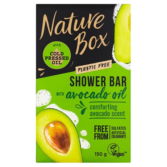 Nature Box Tuhé sprchové mýdlo Avocado Oil (Shower Bar) 150 g