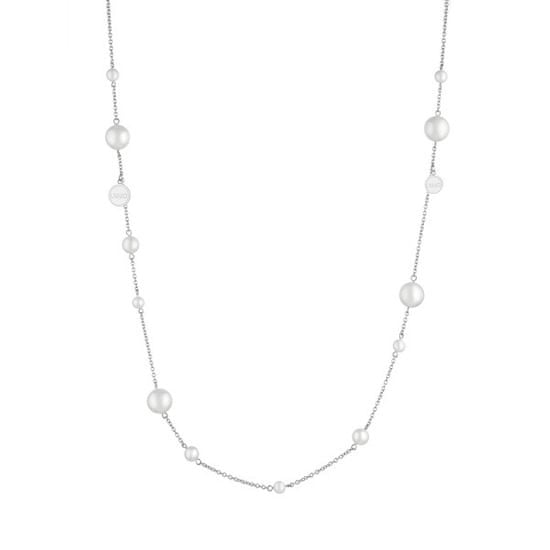 Liu Jo Ocelový náhrdelník s perličkami LJ1468