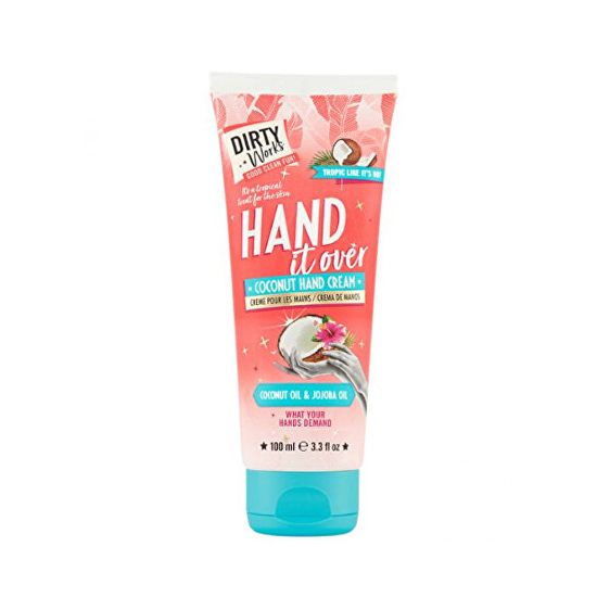 Dirty Works Krém na ruce a nehty s vůní kokosu Hand It Over (Coconut Hand Cream) 100 ml