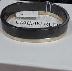 Calvin Klein Luxusní bicolor náramek Hook KJ06JD21010 černý brus (Rozměr 5,4 x 4,3 cm - XS)