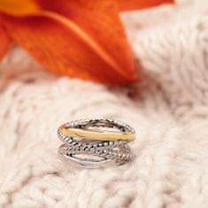 Morellato Romantický pozlacený prsten Insieme SAKM86 (Obvod 52 mm)