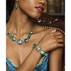 Lampglas Elegantní náramek Emerald Princess s 24karátovým zlatem a stříbrem v perlách Lampglas BRO1