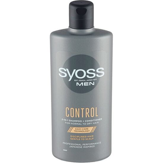 Syoss Šampon a kondicionér pro muže 2 v 1 pro normální až suché vlasy Control (Shampoo + Conditioner)