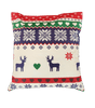 RTex Vánoční voňavý dekorační polštář jelen a srdce modrozelený