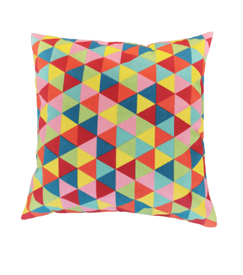 RTex Voňavý dekorační polštář trojúhelníky barevné