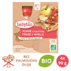 Babybio Jablko, jahoda, vanilka 4x90 g