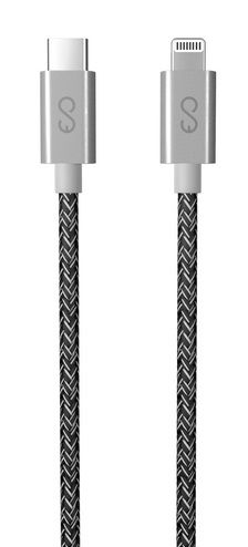 Levně EPICO FABRIC BRAIDED CABLE C to Lightning 1.8m 2020 - space grey 9915101300184