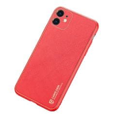 Dux Ducis Yolo kožený kryt na iPhone 12 mini, červený