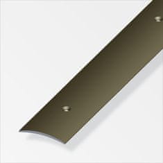 ALFER Přechodový profil oblouk děrovaný hliník elox bronz 1000 x 30 x 5 mm
