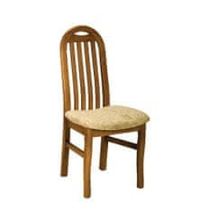 Pyka Jídelní židle Owal 2 - dřevo D3 / béžový vzor