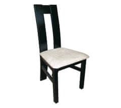 Pyka Jídelní židle Milano - wenge / krémový vzor