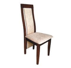 Pyka Jídelní židle Lido - dřevo D11 / krémový vzor