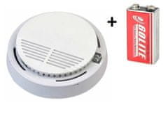 Secutek 2x Požární hlásič a detektor kouře VIP-909 EN14604 s 9V baterií zdarma + 2x Samolepící magnetický držák pro hlásiče