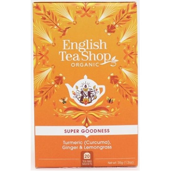 English Tea Shop Kurkuma, zázvor a citronová tráva BIO 20 sáčků