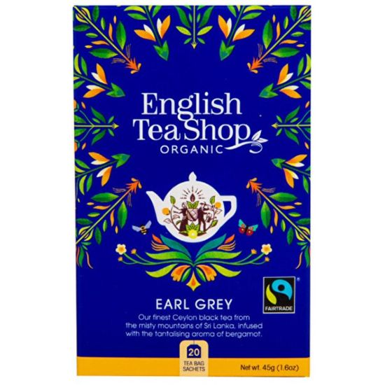 English Tea Shop Černý čaj Earl Grey s bergamotem BIO 20 sáčků