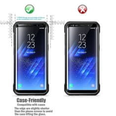 Ochranné tvrzené sklo na displej pro Samsung Galaxy S8, černý rámeček