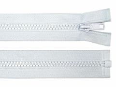 Kraftika 1ks 101 white kostěný zip šíře 5mm délka 70 cm bundový