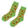 Emi Ross Veselé ponožky Pomeranč, zelené 39-43