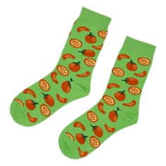 Emi Ross Veselé ponožky Pomeranč, zelené 35-39