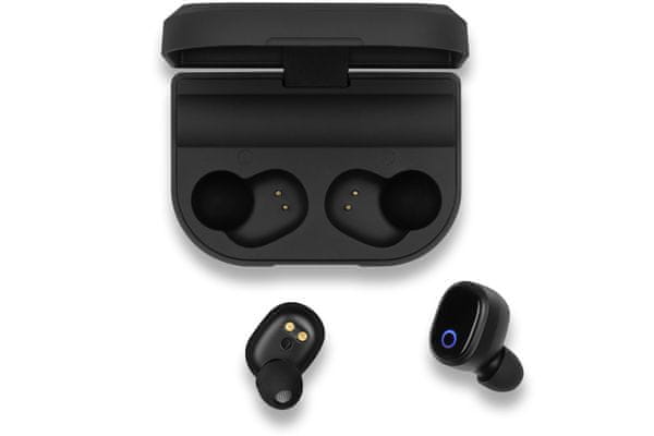 plně bezdrátová sluchátka sencor sep 520 bt tws do uší špuntová s powerbanka funkcí 2200mah pouzdro 1500 h provozu sluchátek Bluetooth 5.0 technologie