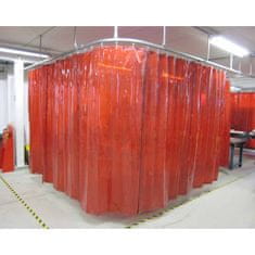 CEPRO Ochranný svařovací závěs Orange (červený) 140x200cm