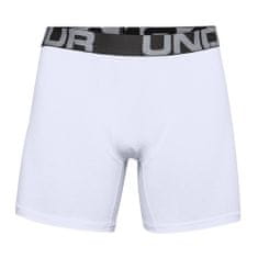 Under Armour UA Charged Cotton 6in 3 Pack-WHT, UA Charged Cotton 6in 3 Pack-WHT | 1363617-100 | LG