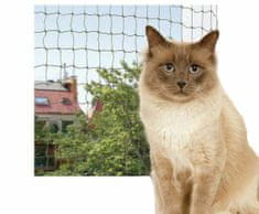 Trixie Ochranná síť pro kočky, tkaný drát, olivová 3x2m